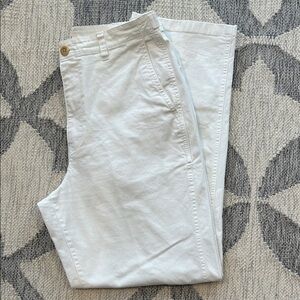 Alex Mill Nellie Straight Leg Chino Pants in Chino White